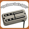Paul Yandell Duo-Tron Bridge Pickup Universal Mount Brushed Nickel
