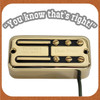 Paul Yandell Duo-Tron Bridge Pickup Universal Mount Gold