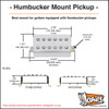 Humbucker mount dimensions