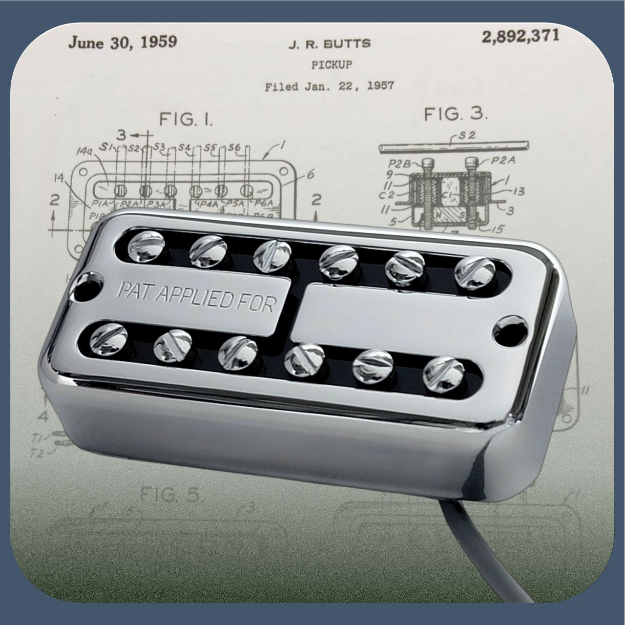 Ray Butts Ful-Fidelity Neck Pickup - No Ears Mount - TV Jones