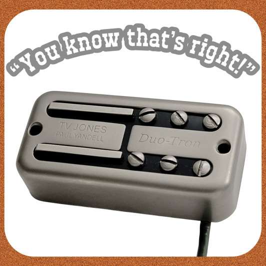 Paul Yandell Duo-Tron Bridge Pickup Universal Mount Brushed Nickel