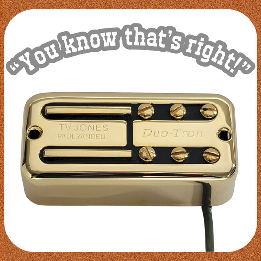 Paul Yandell Duo-Tron Neck Pickup-Universal Mount-TV Jones