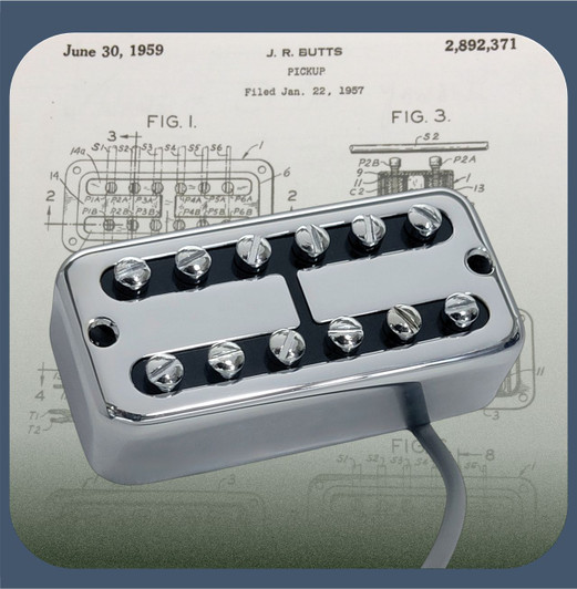 Ray Butts Ful-Fidelity Bridge Guitar Pickup No Ears Mount Chrome Blank