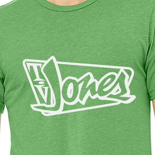 TV Jones T-Shirt in Green with off white logo