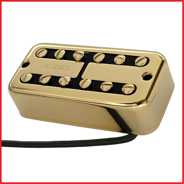 PowerTron Bridge Guitar Pickup Universal Mount Gold
