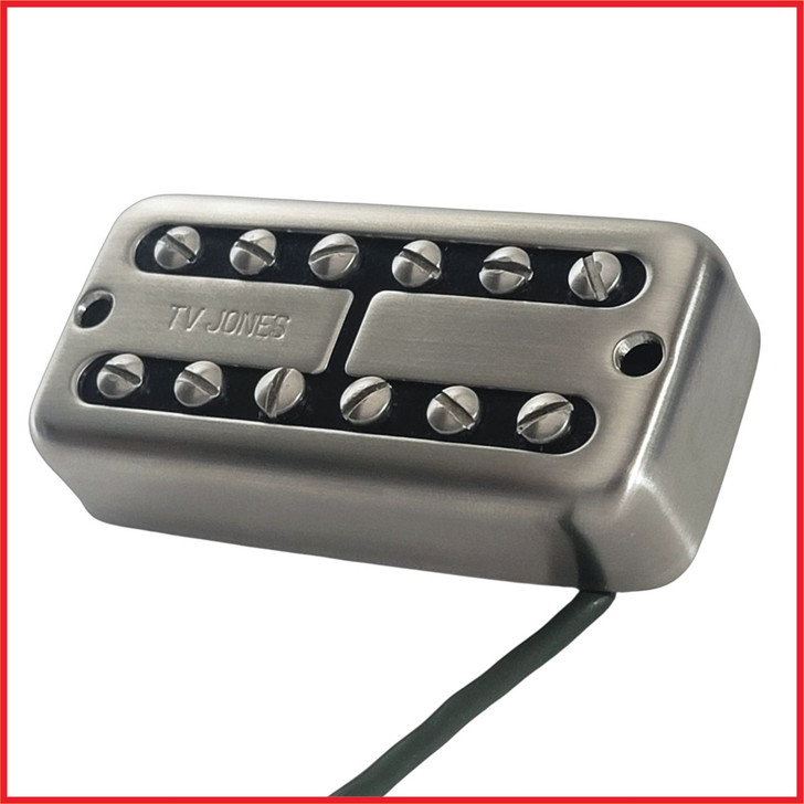 PowerTron Neck Guitar Pickup Universal Mount Brushed Nickel
