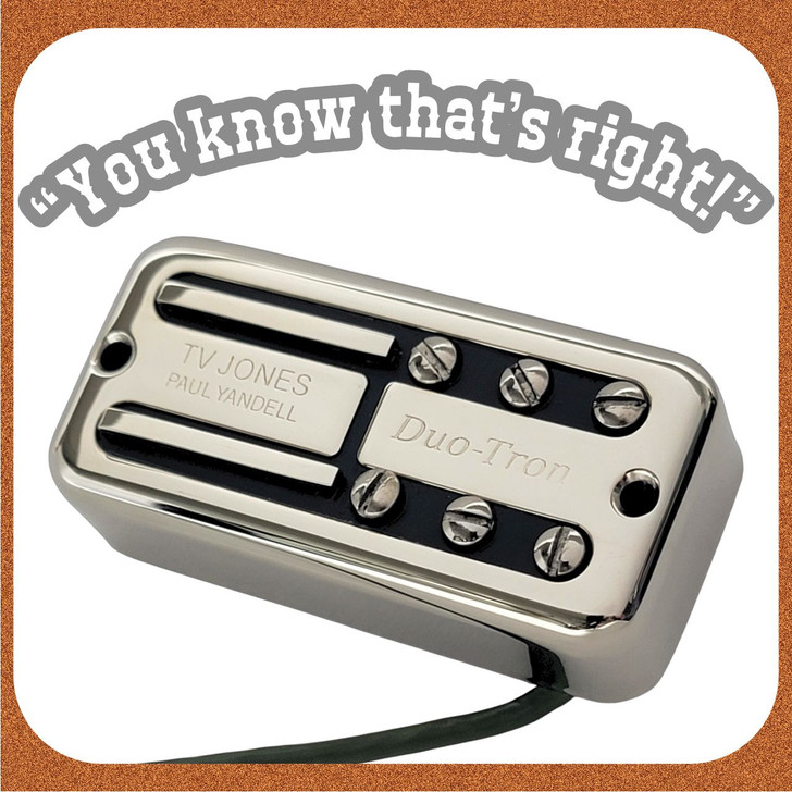 Paul Yandell Duo-Tron Bridge Pickup Universal Mount Nickel