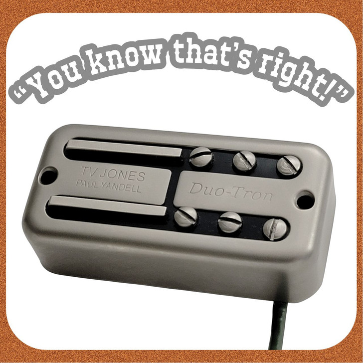 Paul Yandell Duo-Tron Bridge Pickup Universal Mount Brushed Nickel