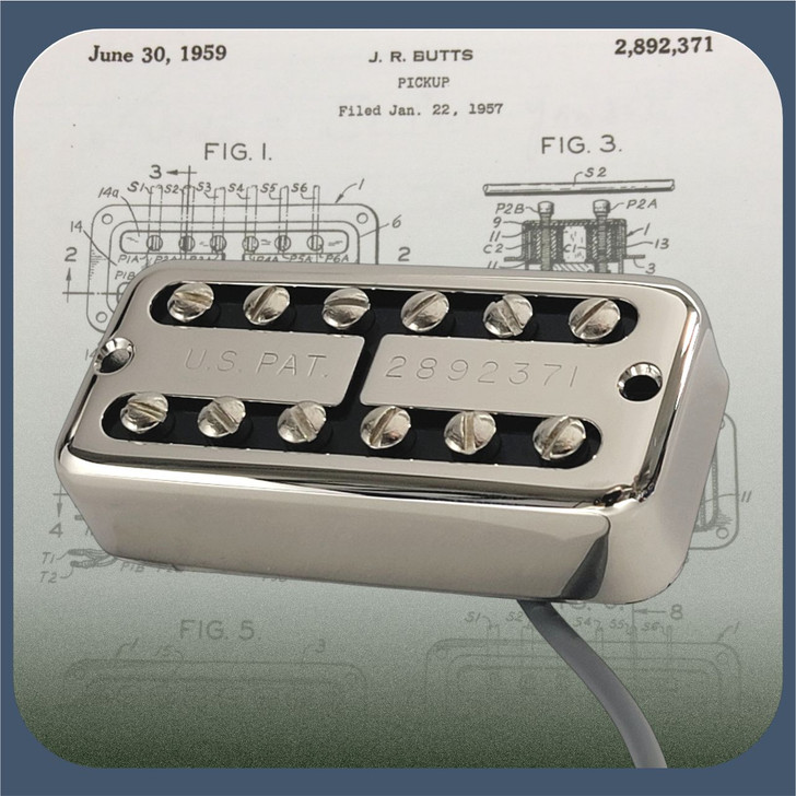 Ray Butts Ful-Fidelity Neck Guitar Pickup No Ears Mount Nickel with USP cover
