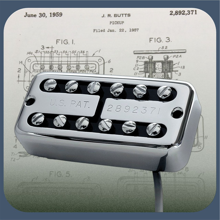 Ray Butts Ful-Fidelity Neck Guitar Pickup No Ears Mount Chrome with USP cover