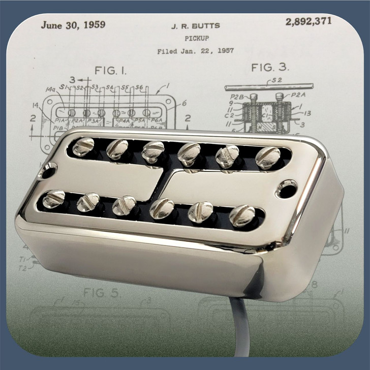 Ray Butts Ful-Fidelity Neck Guitar Pickup No Ears Mount Nickel with Blank cover