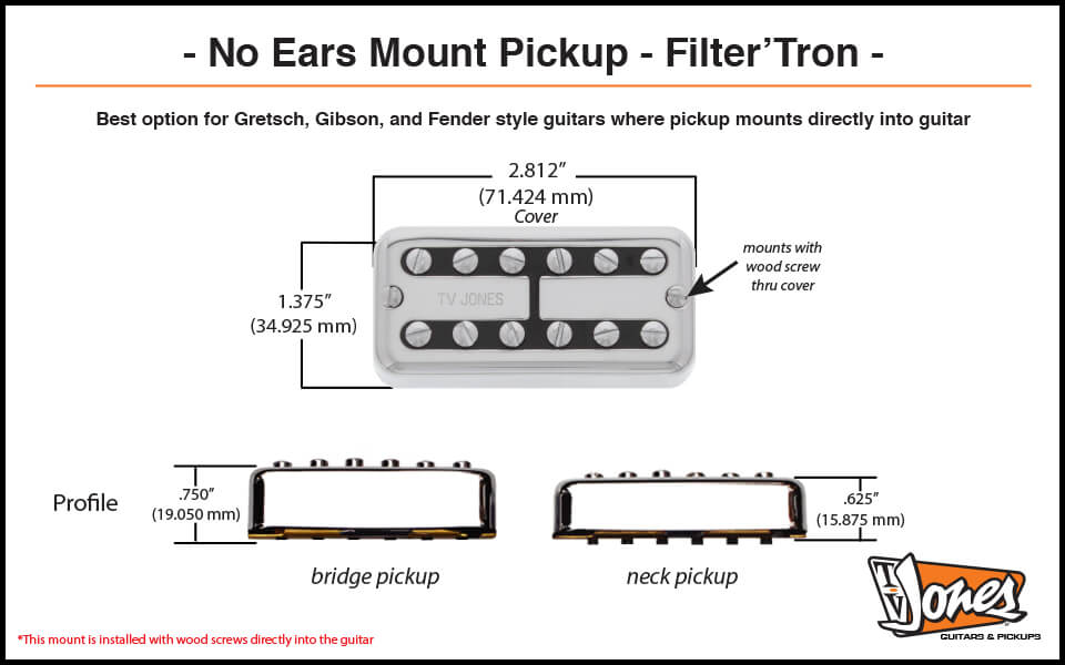 No Ears Mount Dimensions