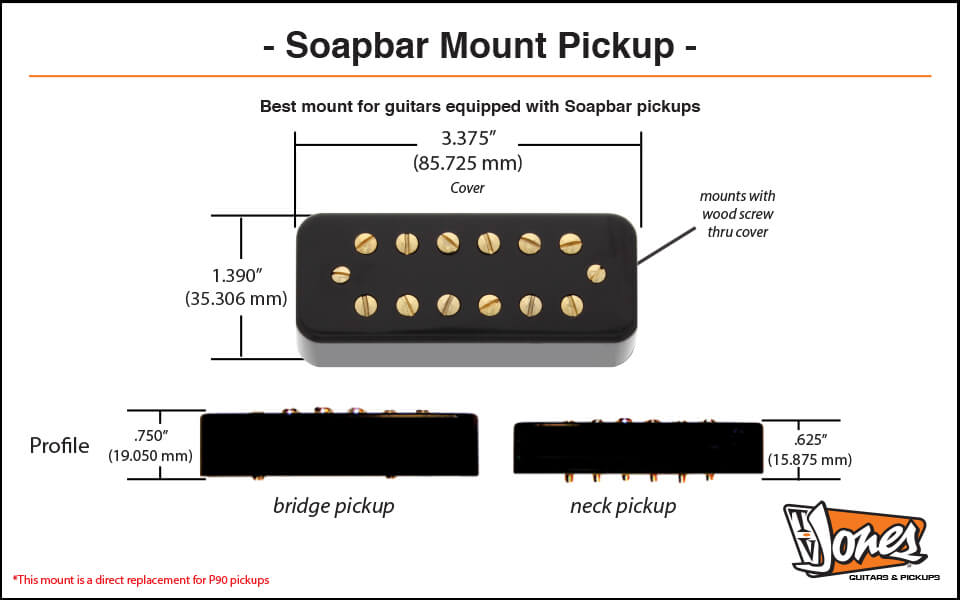 Soapbar Mount Dimensions