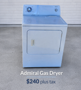 Used Admiral Gas Dryer AGD4475TQ1