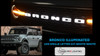 BRONCO ILLUMINATED LED GRILLE LETTERS KIT-WHITE/WHITE