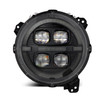 18-25 Jeep Wrangler JL/Gladiator JT NOVA-Series LED Projector Headlights Alpha-black