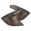 16-21 Honda Civic Hatchback NOVA-Series Prismatic LED Tail Lights Clear Smoke
