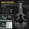 2 Pcs Vland D2S LED Headlight Bulbs 6000K