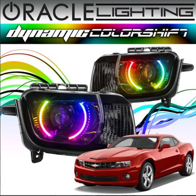 2010-2013 CHEVROLET CAMARO ORACLE DYNAMIC COLORSHIFT HEADLIGHT HALO KIT