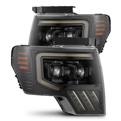 09-14 Ford F150 MKII PRO-Series Halogen Projector Headlights Alpha-Black 09-14 Ford F150 MKII PRO-Series Halogen Projector Headlights Alpha-Black