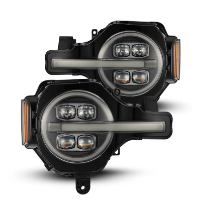 21-25 Ford Bronco / 22-25 Bronco Raptor NOVA-Series LED Projector Headlights Black 21-25 Ford Bronco / 22-25 Bronco Raptor NOVA-Series LED Projector Headlights Black