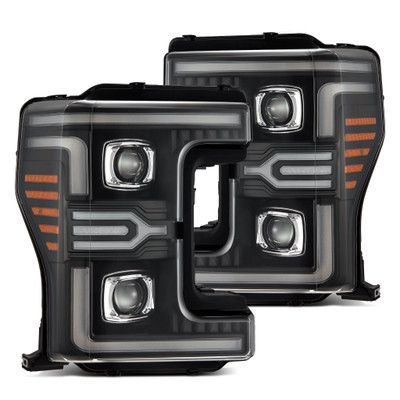 17-19 Ford Super Duty MKII LUXX-Series LED Projector Headlights Black 17-19 Ford Super Duty MKII LUXX-Series LED Projector Headlights Black