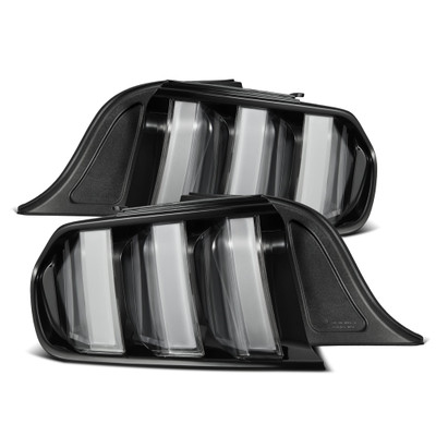 15-23 Ford Mustang NOVA-Series Prismatic LED Tail Lights Black-Clear 15-23 Ford Mustang NOVA-Series Prismatic LED Tail Lights Black-Clear