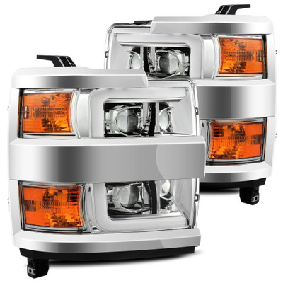 15-19 Chevrolet Silverado 2500HD/3500HD PRO-Series Halogen Projector Headlights Chrome 15-19 Chevrolet Silverado 2500HD/3500HD PRO-Series Halogen Projector Headlights Chrome