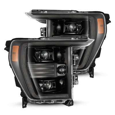 21-23 Ford F150 PRO-Series Halogen Projector Headlights Alpha-Black 21-23 Ford F150 PRO-Series Halogen Projector Headlights Alpha-Black