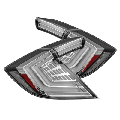 16-21 Honda Civic Hatchback NOVA-Series Prismatic LED Tail Lights Clear 16-21 Honda Civic Hatchback NOVA-Series Prismatic LED Tail Lights Clear