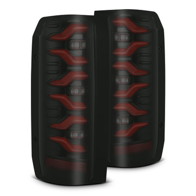 87-96 Ford F-Series/Bronco LUXX-Series LED Tail Lights Black Red 87-96 Ford F-Series/Bronco LUXX-Series LED Tail Lights Black Red