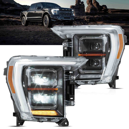 21-24 Ford F150 Vland 14th Gen Headlights With LED Matrix Projector