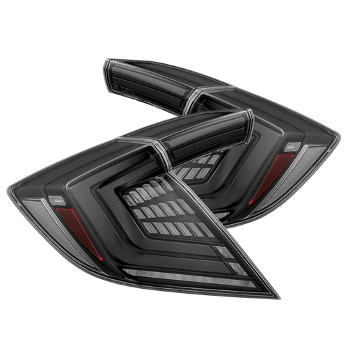 16-21 Honda Civic Hatchback NOVA-Series Prismatic LED Tail Lights Alpha-Black