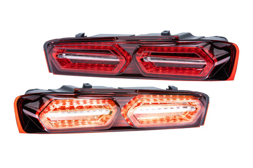 XB LED Tail Lights: Chevrolet Camaro (16-18 / Red Lens Facelift / Set)