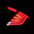 16-21 Honda Civic Hatchback NOVA-Series Prismatic LED Tail Lights Clear Smoke