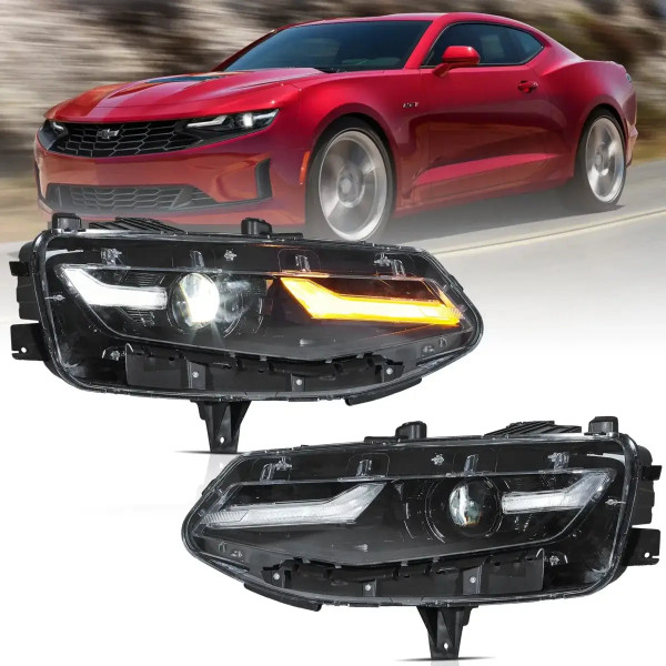 19-24 Chevy Camaro Vland LED Headlights With Dual Beam Projector