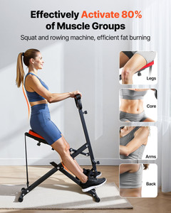  Squat Machine, Deep Squat Rowing Machine for Home, Easy Setup & Foldable Exercise Equipment, Glute E415-QMSDJZLS2SZXSDY2Y001V0