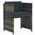  3 Piece Bistro Set with Cushions Poly Rattan Gray A949-47745