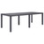  Patio Table Brown 86.6"x35.4"x28.3" Plastic Rattan Look A949-45609