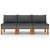  Middle Sofas 3 pcs Poly Rattan and Solid Eucalyptus Wood A949-315759
