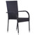  5 Piece Patio Dining Set Black Poly Rattan A949-3156668