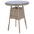  3 Piece Bistro Set with Cushions and Pillows Poly Rattan Brown A949-44150