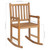  Rocking Chair with Taupe Cushion Solid Teak Wood A949-3062780