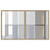  Patio Table with Glass Top Beige 43.3"x26.8"x27.6" Poly Rattan A949-366353