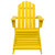  Patio Adirondack Chair with Ottoman Solid Fir Wood Yellow A949-315864