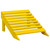  Patio Adirondack Chair with Ottoman Solid Fir Wood Yellow A949-315864