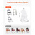  150 Pcs White Chair Covers, Polyester Spandex Chair Cover, Stretch Slipcovers for Wedding Party Di E415-YTBS150PCSDKAOQP2001V0