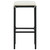  3 Piece Patio Bar Set with Cushions Black A949-3064873