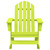  Patio Adirondack Rocking Chair Solid Fir Wood Green A949-315886