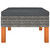  Footstool Poly Rattan and Solid Eucalyptus Wood A949-315752